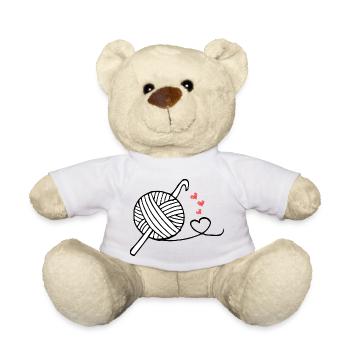 Tricot Tricot Crochet Tricoteur - Nounours - blanc - Devant