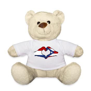 Holland Puerto Rico Hände Herzform - Teddy - Weiß - Vorne