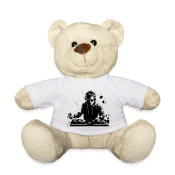 Disc jockey - Teddy Bear - white - Front