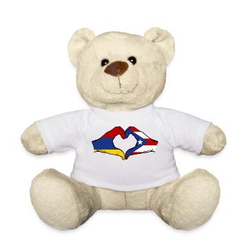 Arménie Porto Rico Mains Forme de Coeur - Nounours - blanc - Devant