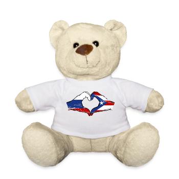 Russie Porto Rico Mains Forme de Coeur Utilisé - Nounours - blanc - Devant