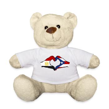 Ägypten Puerto Rico Hände Herzform - Teddy - Weiß - Vorne