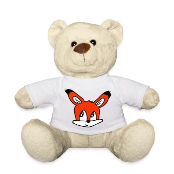 Fox Red Fox Wild Animal Clever Forest Inhabitants - Teddy Bear - white - Front