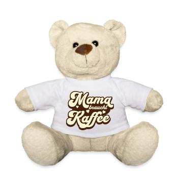 Une maman drôle a besoin de café pour toutes les mamans - Nounours - blanc - Devant