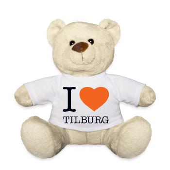I LOVE TILBURG - Teddy Bear - white - Front