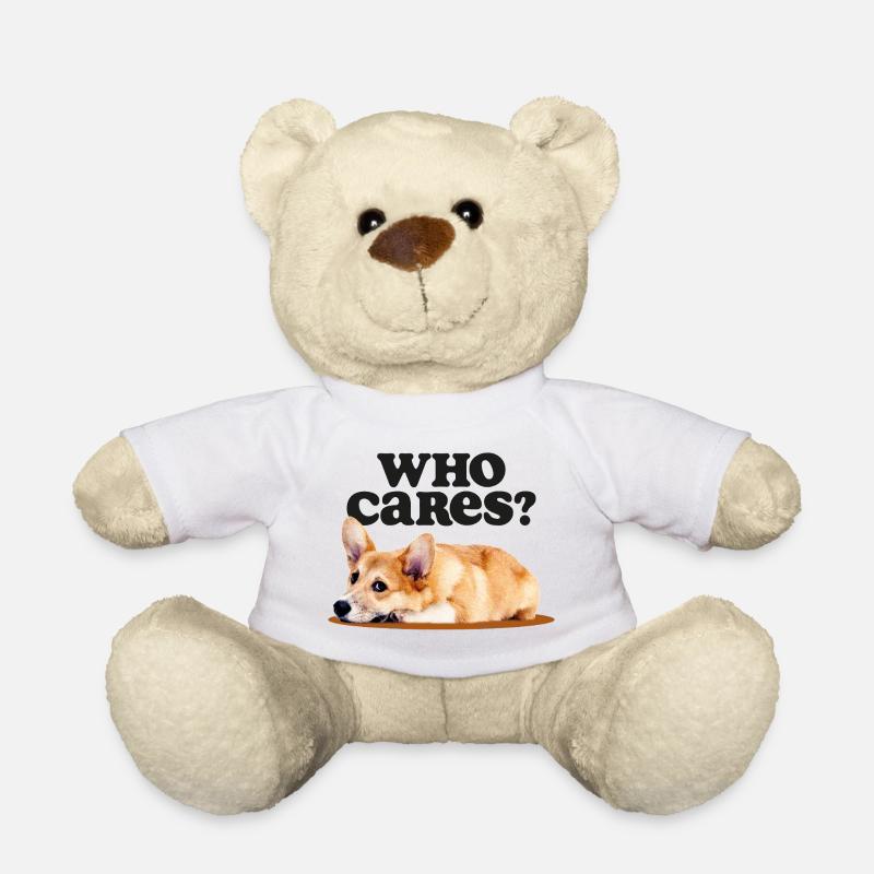 Corgi Apathy Club - Teddy Bear - white
