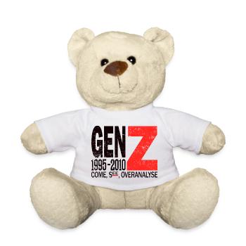 Gen Z Trendsetter Influencer Shirt - Teddy - Weiß - Vorne