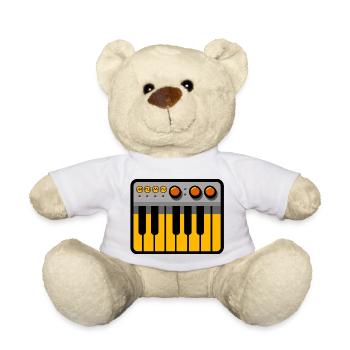 mono synth - Teddy Bear - white - Front