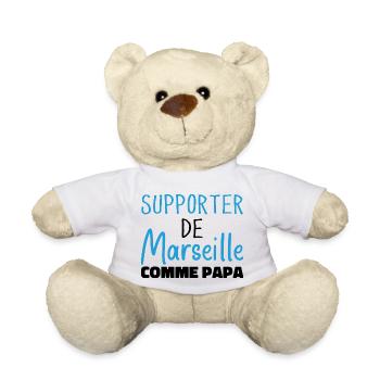 Marseille Humor Marseille Fan - Teddy - Weiß - Vorne
