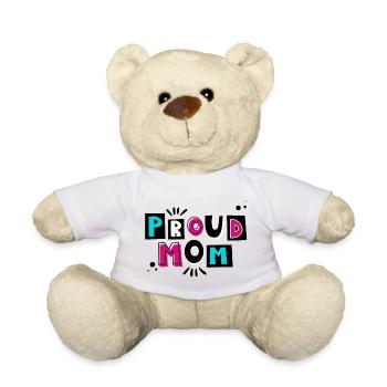 Proud mom - The ideal gift for mothers - Teddy Bear - white - Front