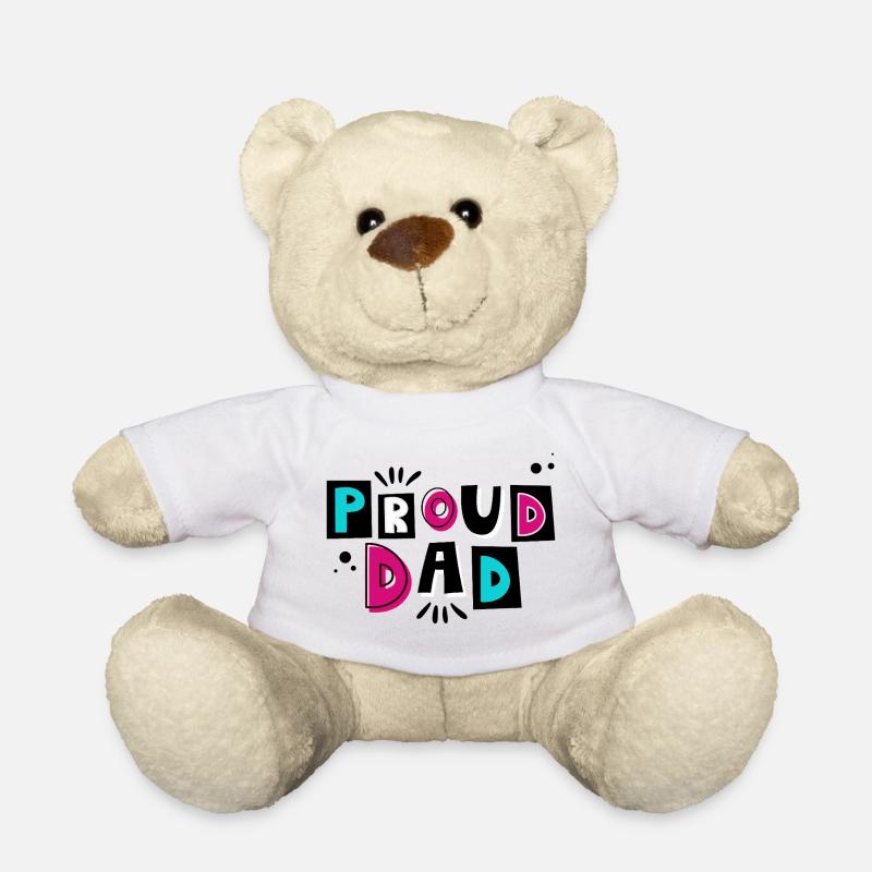 Stolzer Papa - Das perfekte Geschenk für Väter - Teddy - Weiß