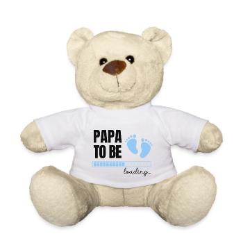 Futur papa - garçon - Nounours - blanc - Devant