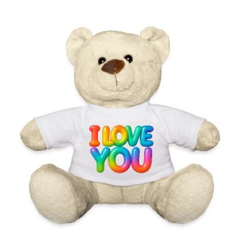 I love you - Teddy - Weiß - Vorne