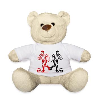 Fussball Verein Team - Teddy - Weiß - Vorne