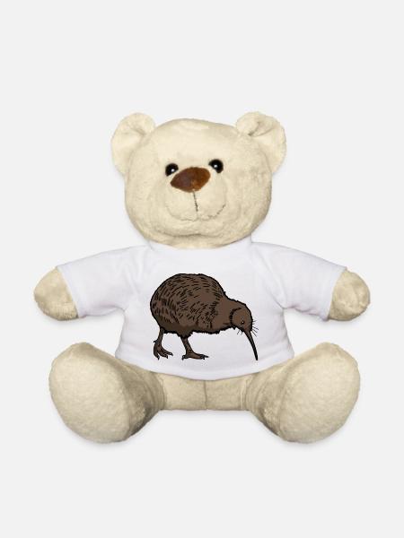 Kiwi Vogel - Teddy - Weiß
