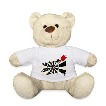 Jeu de fléchettes de style graffiti avec hit - Nounours - blanc - Devant