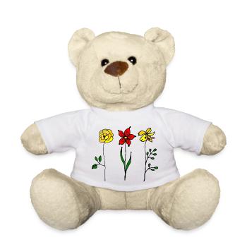 Blumen - Teddy - Weiß - Vorne