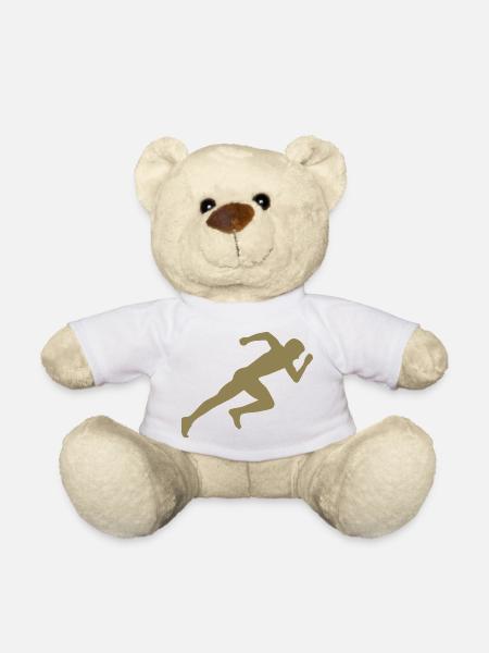 Silhouette minimaliste Sprinter Sprint - Nounours - blanc