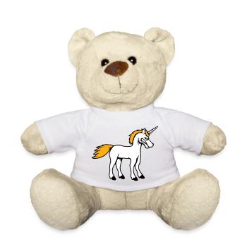 Licorne Mal En colère Attaque Groyer des dents Aigre - Nounours - blanc - Devant