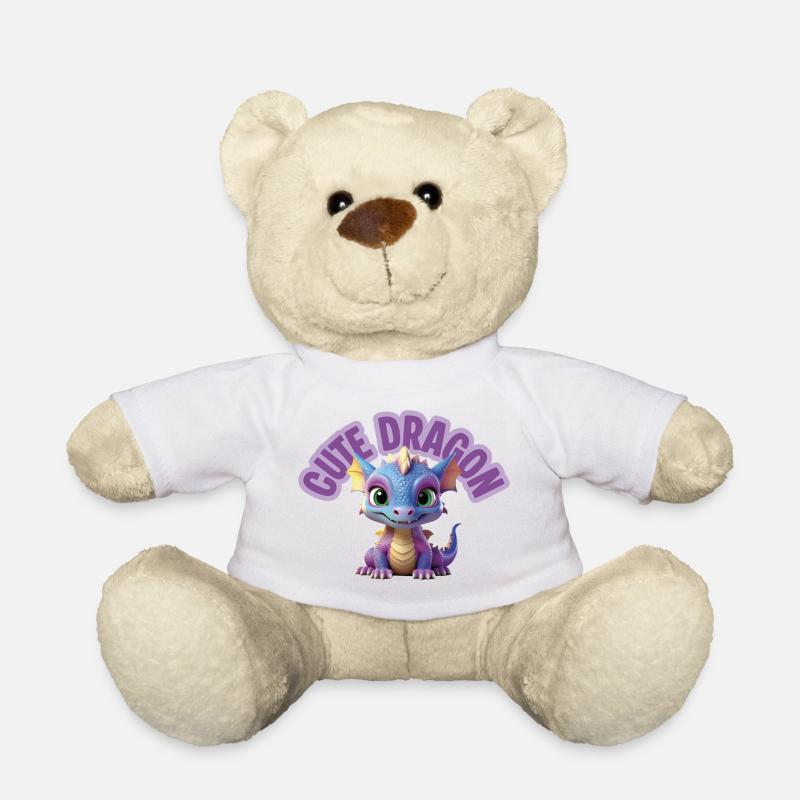 Cute Dragon - Teddy Bear - white