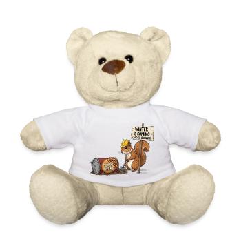 Écureuil frais - Nounours - blanc - Devant