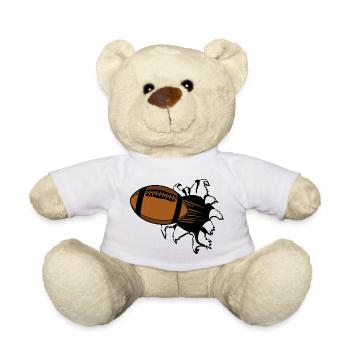 Flying Football Sprint - Teddy Bear - white - Front