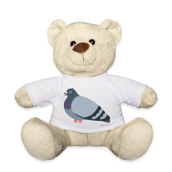Pigeon Bird - Teddy Bear - white - Front