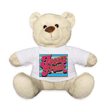 Lebendige Jesus-Freak-Illustration - Teddy - Weiß - Vorne