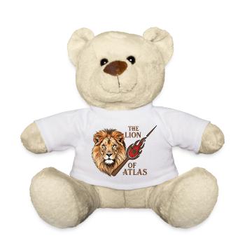 The Mystic Lion Of Aátlas Moroccan flag - Teddy Bear - white - Front