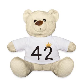 42 - Teddy Bear - white - Front