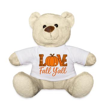 Herbst Y'all Love Kürbis Design - Teddy - Weiß - Vorne