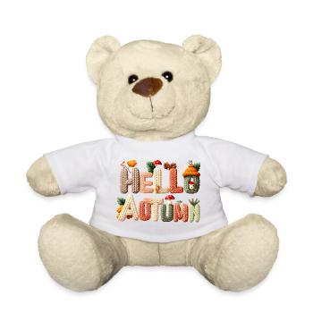 Hello Autumn – Warmes Strickdesign - Teddy - Weiß - Vorne