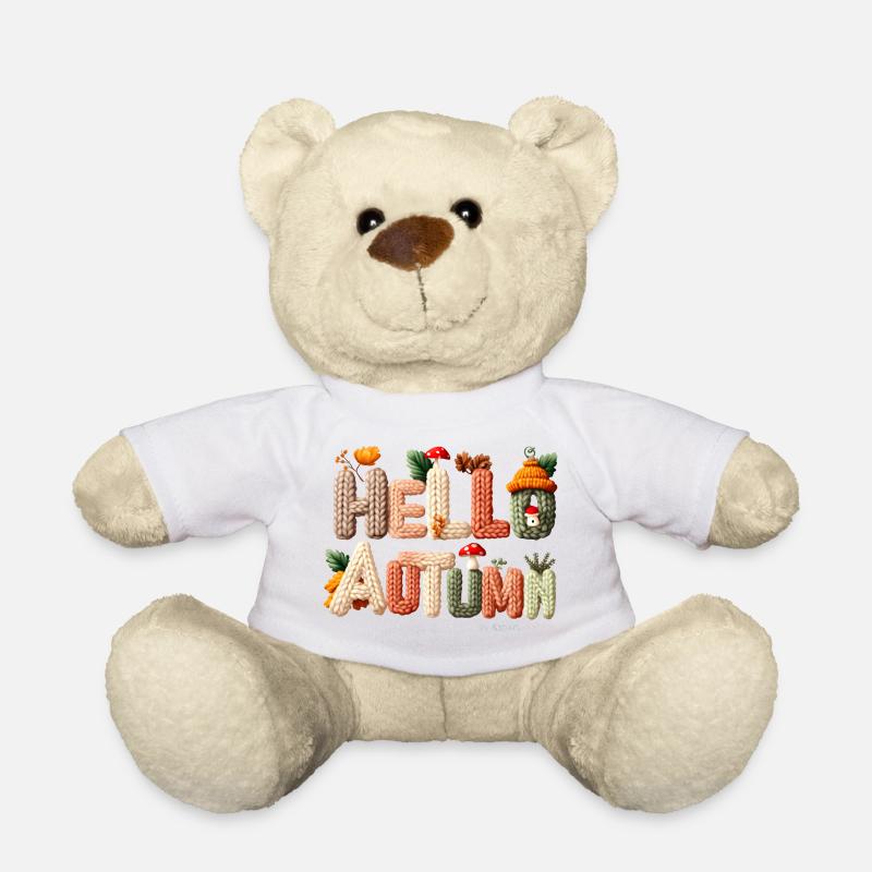 Hello Autumn – Warmes Strickdesign - Teddy - Weiß