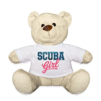 Conception de plongée sous-marine pour fille - Nounours - blanc - Devant