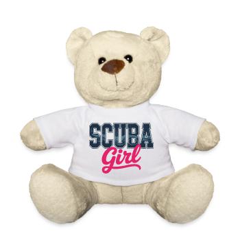 Conception de plongée sous-marine pour fille - Nounours - blanc - Devant