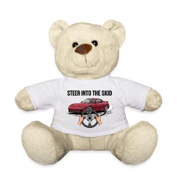 Steer Into The Skid - Teddy Bear - white - Front