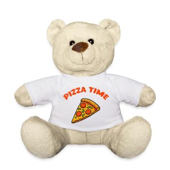 Pizza Comic - Teddy Bear - white - Front