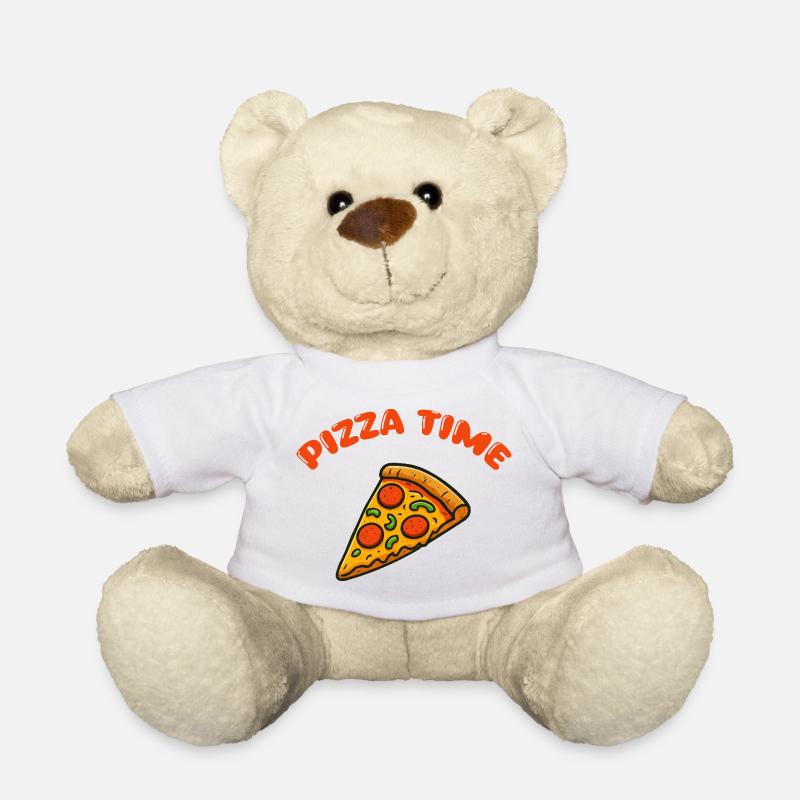 Pizza Comic - Teddy - Weiß