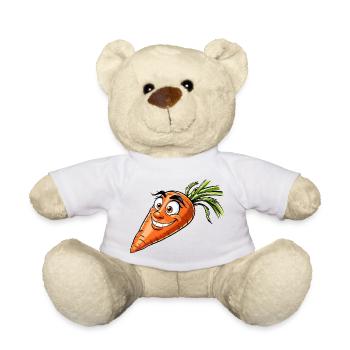carrot - Teddy Bear - white - Front