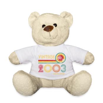 Millésime 2003 Bague Coucher de soleil - Nounours - blanc - Devant