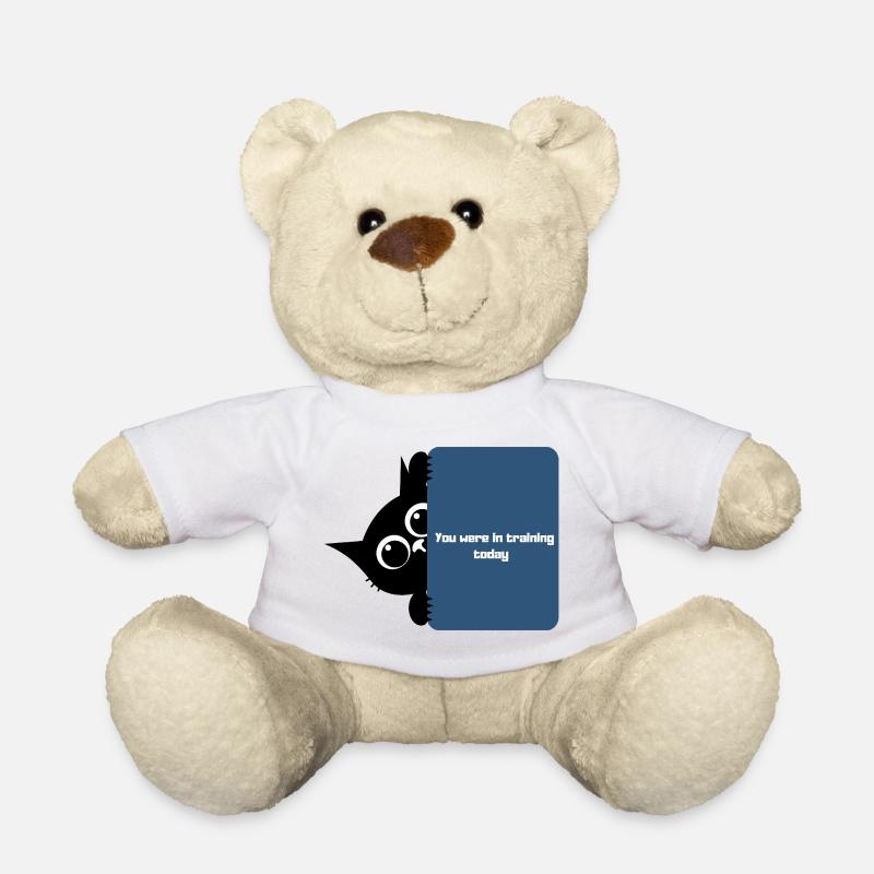 Training Day Peek Tee - Teddy Bear - white