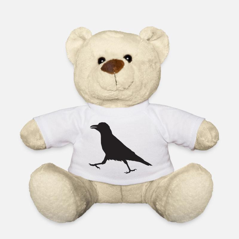 Crow I - Teddy Bear - white
