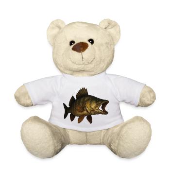 Illustration détaillée du poisson sandre - Nounours - blanc - Devant