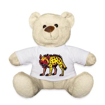 Hyène Halloween Bande dessinée drôle - Nounours - blanc - Devant