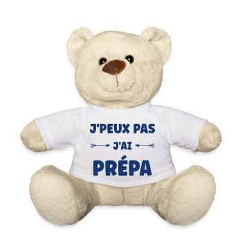 J'peux pas j'ai prépa - Nounours - blanc - Devant