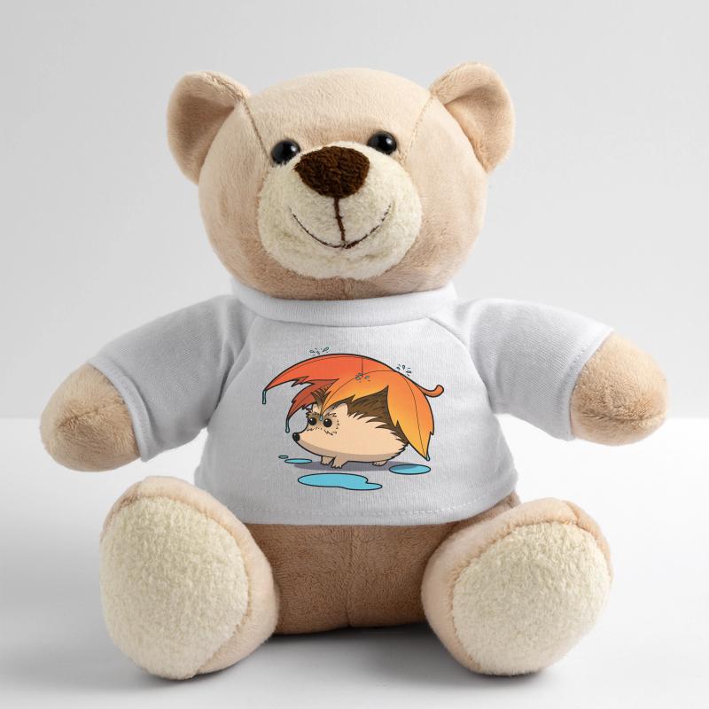 Hérisson sous parapluie feuillu Nounours
