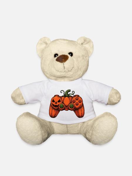 Halloween Controller Kürbis-Duo - Teddy - Weiß