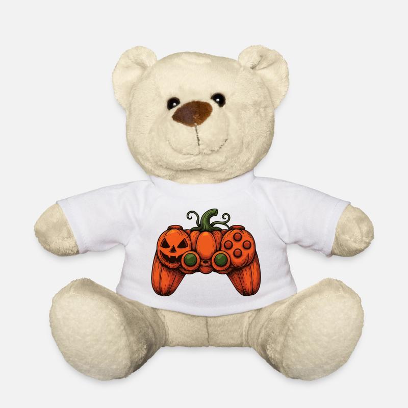 Halloween Controller Kürbis-Duo - Teddy - Weiß