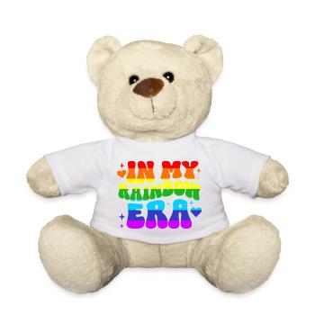 Cadeau de la fierté LGBTQ Arc-en-ciel Diversité - Nounours - blanc - Devant