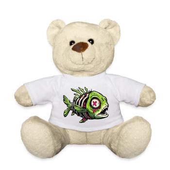 Zombie Fish Graffiti - Teddy Bear - white - Front